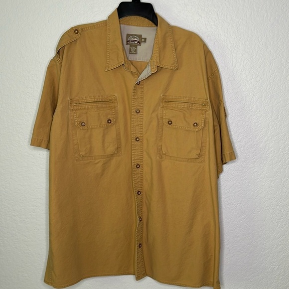 Cabela’s Men’s Safari Series Short Sleeve Button Down Outdoors Hunting 2XLT - Picture 1 of 10